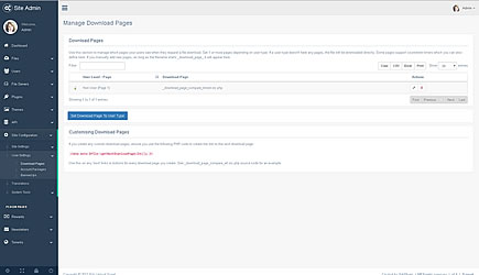 Admin Manage Downloads