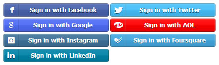 Social Login Plugin, Facebook, Twitter and Google